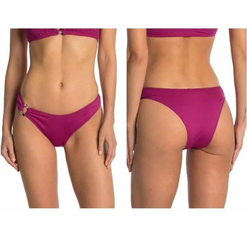 NWT The Bikini Lab Bikini Bottoms in Raspberry Magenta